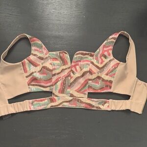 Colorful sequin Patterned Top